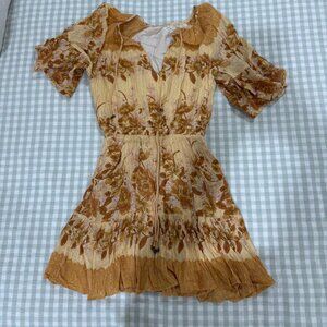 Spell Women s Yellow and Gold Dress